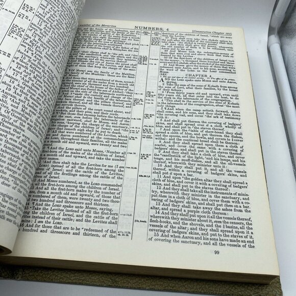 Holy Bible KJV Large Heirloom Family Red Letter Master Reference Edition (1971) - Picture 11 of 16